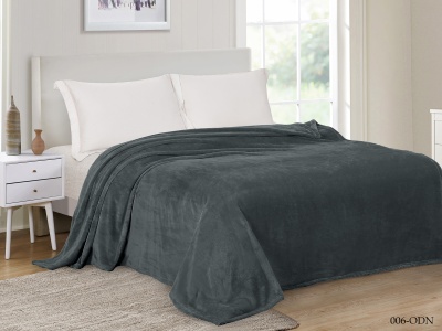 Плед Cleo "Virginia" велсофт полуторный 150*200 (150/006-ODN, Однотонное, Серый) Плед Cleo "Virginia" велсофт полуторный 150*200 (150/006-ODN, Однотонное, Серый)