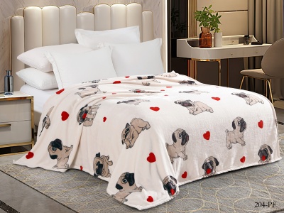 Плед Cleo "California" велсофт полуторный 150*200 (150/204-pf, Животные, Бежевый) Плед Cleo "California" велсофт полуторный 150*200 (150/204-pf, Животные, Бежевый)