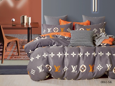 КПБ Cleo сатин набивной "Satin de Luxe" полуторный 150*210*1 160*230*1(±5) 50*70*2(±2) (16/0061-SK, Оригинальное, Мультиколор)