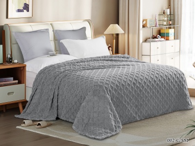 Плед Cleo "Gammi" велсофт полуторный 150*200 (150/002-GAM, Геометрия, Серый) Плед Cleo "Gammi" велсофт полуторный 150*200 (150/002-GAM, Геометрия, Серый)