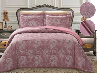 Покрывало Cleo "VERMONT" 220*240 50*70+5*2 (220/007-VR, Узоры, Розовый) Покрывало Cleo "VERMONT" 220*240 50*70+5*2 (220/007-VR, Узоры, Розовый)