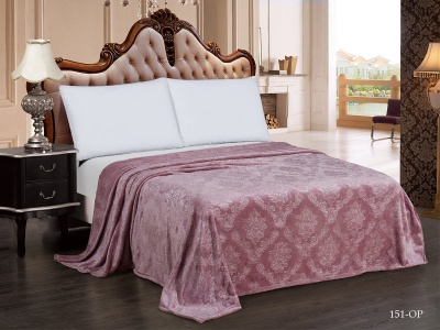 Плед Cleo "Parma" велсофт полуторный 150*200 (150/151-OP, Узоры, Розовый) Плед Cleo "Parma" велсофт полуторный 150*200 (150/151-OP, Узоры, Розовый)