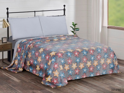 Плед CL HOME "BAMBOO"  полуторный 150*200 микрофибра 100% в атласной ленте (150/223-pbe/LA, Звезды, Мультиколор) Плед CL HOME "BAMBOO"  полуторный 150*200 микрофибра 100% в атласной ленте (150/223-pbe/LA, Звезды, Мультиколор)