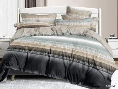 КПБ Cleo полисатин "Art Color" полуторный 145*215*1 150*220*1(±5) 70*70*2(±2) (15/165-AC, Оригинальное, Мультиколор)