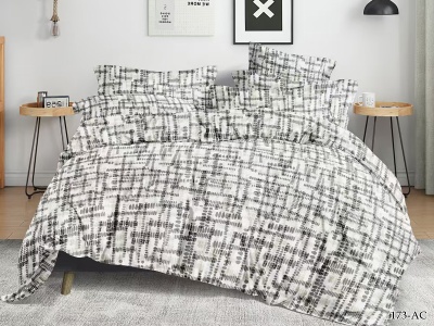 КПБ Cleo полисатин "Art Color" полуторный 145*215*1 150*220*1(±5) 70*70*2(±2) (15/173-AC, Оригинальное, Мультиколор)