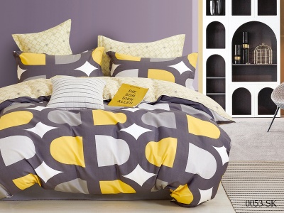 КПБ Cleo сатин набивной "Satin de Luxe" дуэт 150*210*2 230*250*1(±5) 50*70+5*2 70*70*2(±2) (41/0053-SK, Геометрия, Мультиколор) КПБ Cleo сатин набивной "Satin de Luxe" дуэт 150*210*2 230*250*1(±5) 50*70+5*2 70*70*2(±2) (41/0053-SK, Геометрия, Мультиколор)