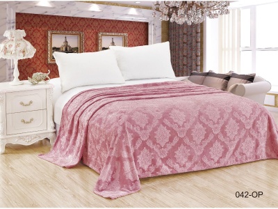 Плед Cleo "Parma" велсофт полуторный 150*200 (150/042-OP, Узоры, Розовый) Плед Cleo "Parma" велсофт полуторный 150*200 (150/042-OP, Узоры, Розовый)