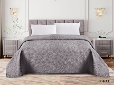 Покрывало Cleo "ANDORA" 220х240 (220/034-AD,Однотонное ,Серый) Покрывало Cleo "ANDORA" 220х240 (220/034-AD,Однотонное ,Серый)