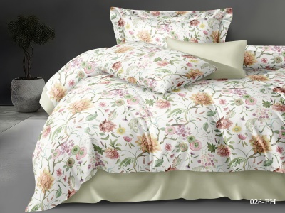 Ткань сатин "Egyptian cotton" b-250 130 ± 5 гр/м2 (026-EH(A), Цветы, Мультиколор)