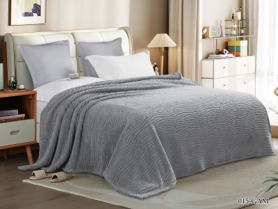 Плед Cleo "Gammi" велсофт полуторный 150*200 (150/015-GAM, Оригинальное, Серый) Плед Cleo "Gammi" велсофт полуторный 150*200 (150/015-GAM, Оригинальное, Серый)