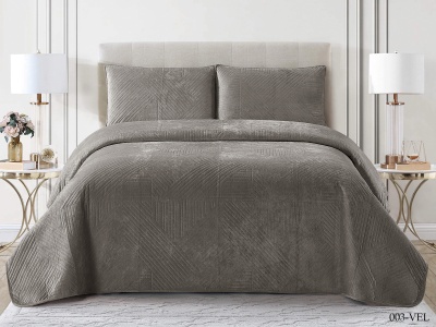Покрывало Cleo "VELLUTO" 230*250 50*70*2 (230/003-VEL, Однотонное,Серый) Покрывало Cleo "VELLUTO" 230*250 50*70*2 (230/003-VEL, Однотонное,Серый)