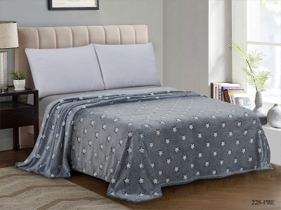 Плед CL HOME "BAMBOO"  полуторный 150*200 микрофибра 100% в атласной ленте (150/228-pbe/LA, Звезды, Серый) Плед CL HOME "BAMBOO"  полуторный 150*200 микрофибра 100% в атласной ленте (150/228-pbe/LA, Звезды, Серый)