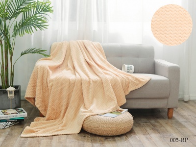 Плед Cleo "Royal plush" велсофт полуторный 150*200 (150/005-RP, Зиг-заг, Бежевый) Плед Cleo "Royal plush" велсофт полуторный 150*200 (150/005-RP, Зиг-заг, Бежевый)