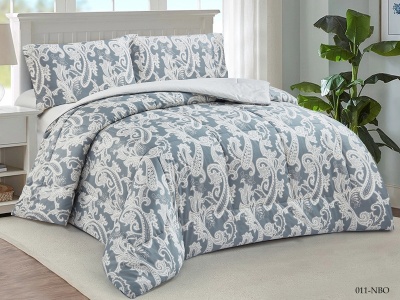 КПБ CLEO сатин "Notte Bianca" с одеялом двуспальный 180*210*1 230*250*1 50*70*2(±2) (22/011-NBO, Узоры, Мультиколор)