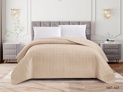 Покрывало Cleo "ANDORA" 220х240 (220/047-AD, Однотонное,Кремовый) Покрывало Cleo "ANDORA" 220х240 (220/047-AD, Однотонное,Кремовый)
