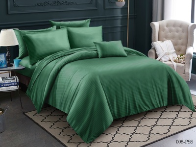 Ткань полисатин страйп однотонный 105 ± 5 гр/м2 (008-PSS(A), Однотонное, Зеленый)