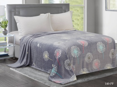 Плед Cleo "California" велсофт двуспальный 180*200 (180/140-pf, Цветы, Мультиколор)