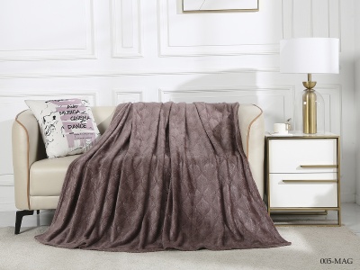 Ткань велсофт "Magnolia" 270 гр/м2 (005-MAG, Узоры, Коричневый)