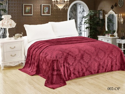 Плед Cleo "Parma" велсофт двуспальный 180*200 (180/002-OP, Узоры, Бордовый) Плед Cleo "Parma" велсофт двуспальный 180*200 (180/002-OP, Узоры, Бордовый)