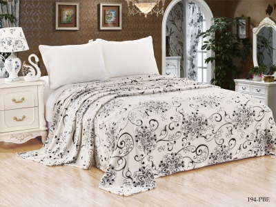 Плед CL HOME "BAMBOO"  полуторный 150*200 микрофибра 100% в атласной ленте (150/194-pbe/LA, Узоры, Белый) Плед CL HOME "BAMBOO"  полуторный 150*200 микрофибра 100% в атласной ленте (150/194-pbe/LA, Узоры, Белый)