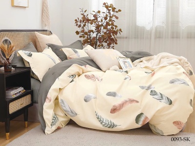 КПБ Cleo сатин набивной "Satin de Luxe" полуторный 150*210*1 160*230*1(±5) 50*70*2(±2) (16/0093-SK, Оригинальное, Мультиколор)