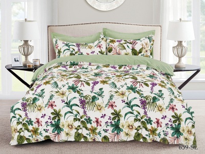 Ткань сатин набивной b-220 "Satin lux" 115 ± 5 гр/м2 (659-sl(A), Цветы, Мультиколор)