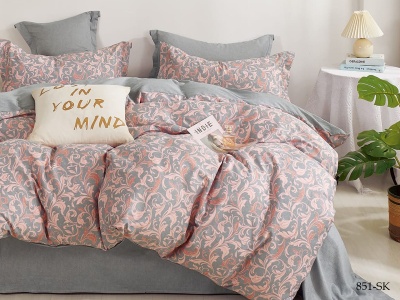 Ткань сатин набивной "Satin de' lux" 120 ± 5 гр/м2 (851-sk(A), Узоры, Мультиколор)