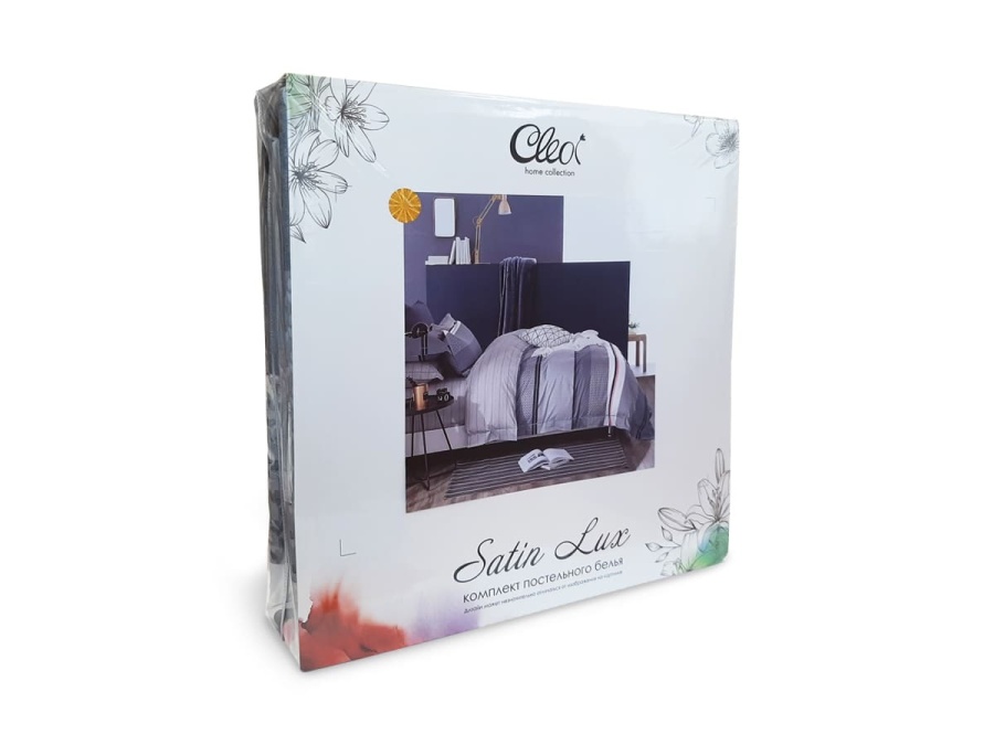 КПБ Cleo сатин набивной "Satin Lux" полуторный 145*215*1 150*220*1(±5) 70*70*2(±2) (15/031-SL, Цветы, Мультиколор) КПБ Cleo сатин набивной "Satin Lux" полуторный 145*215*1 150*220*1(±5) 70*70*2(±2) (15/031-SL, Цветы, Мультиколор)