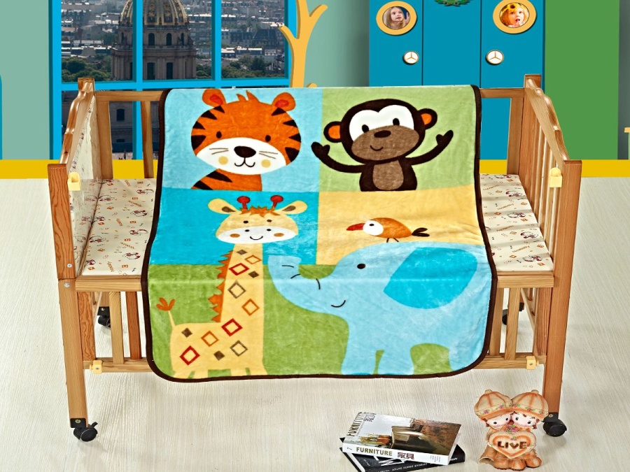 Плед детский фланель 001-xb