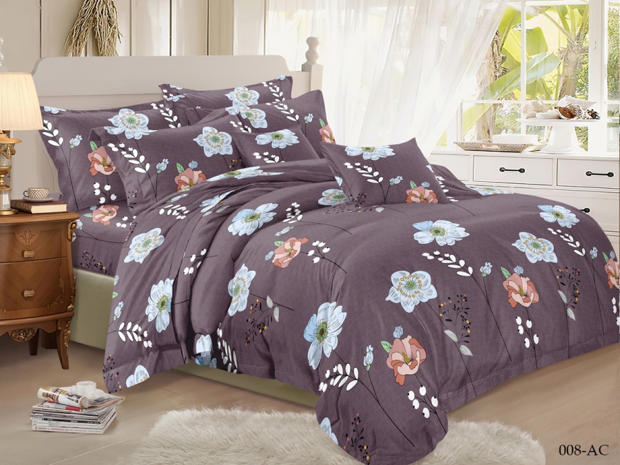 КПБ CL HOME полисатин "Art Color" дуэт 145*215*2 220*240*1(±5) 50*70*2(±2) 70*70*2(±2) в ПВХ (41/008-AC/CL, Цветы, Мультиколор)