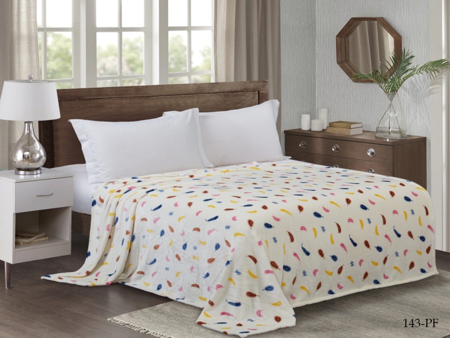 Плед Cleo "California" велсофт двуспальный 180*200 (180/143-pf, Оригинальное, Мультиколор)