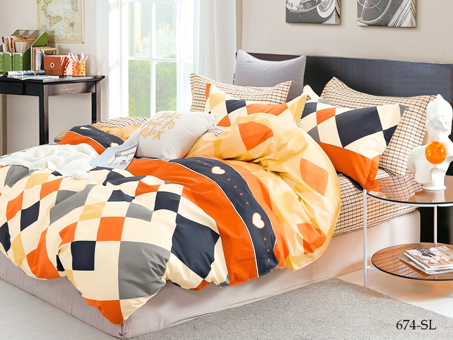 КПБ Cleo сатин набивной "Satin Lux" 674-SL