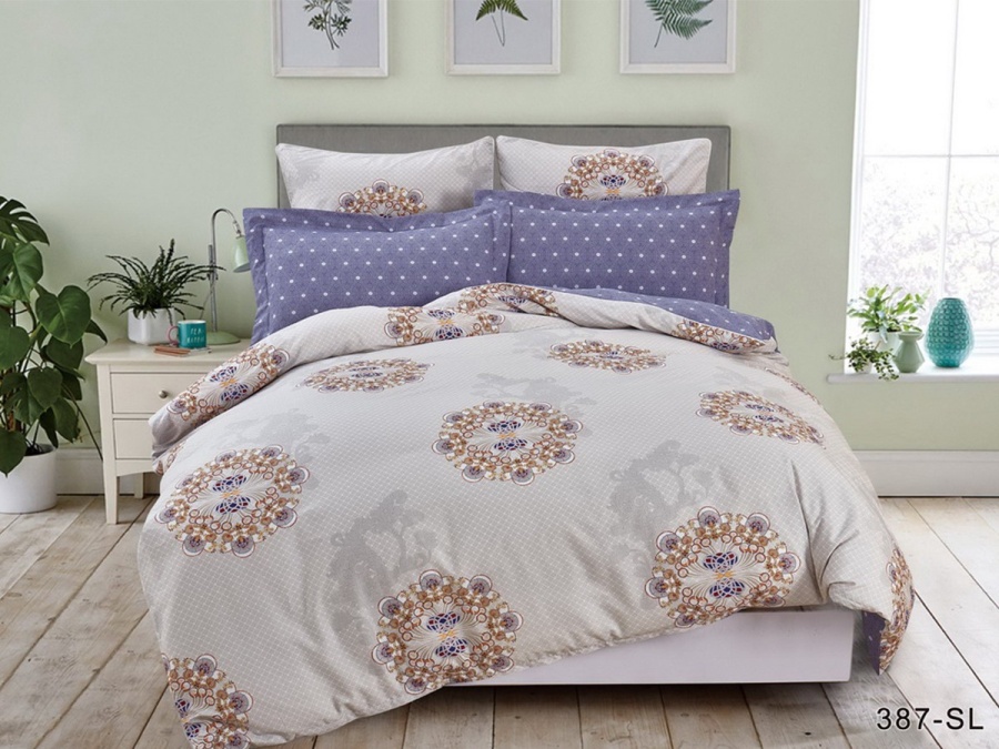 КПБ Cleo сатин набивной "Satin Lux" 387-SL