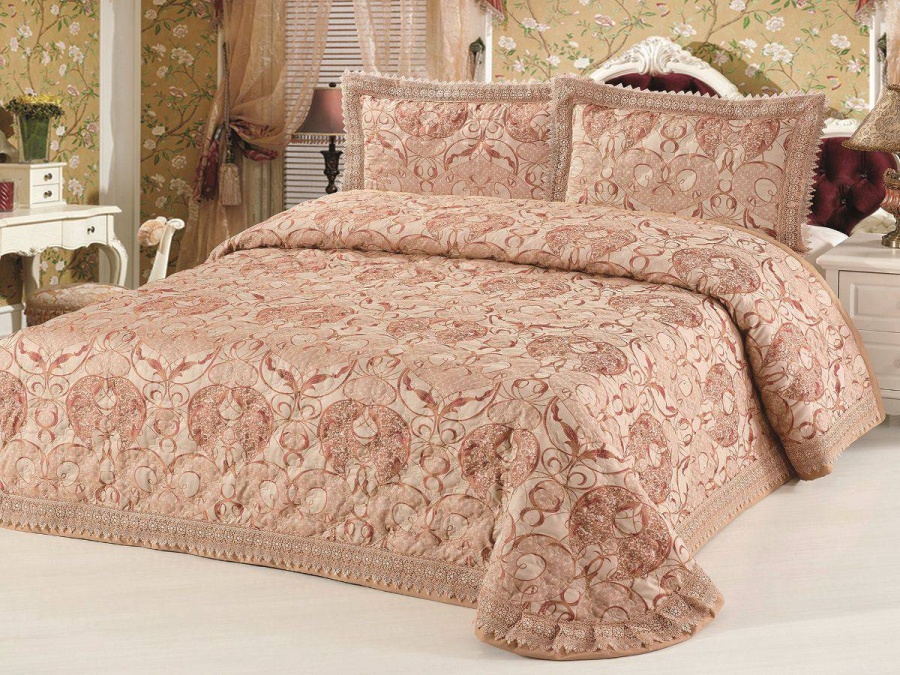 Покрывало жаккард пестротканый 018CLP