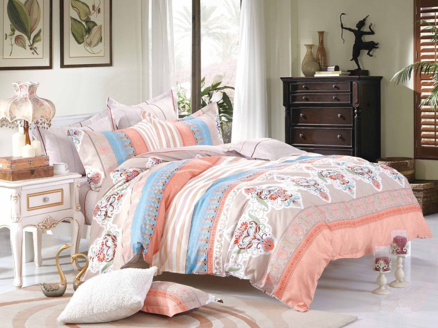 КПБ Cleo сатин набивной "Satin Lux" 025-SL КПБ Cleo сатин набивной "Satin Lux" 025-SL