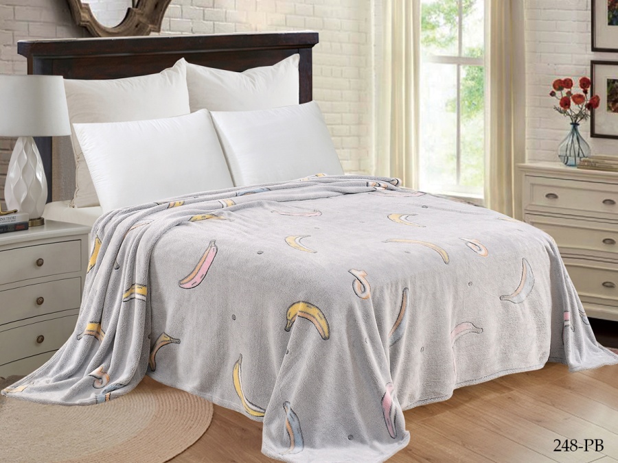 Плед Cleo "Bamboo" евро 200*220 микрофибра 100% (200/248-pb, Оригинальное, Мультиколор)