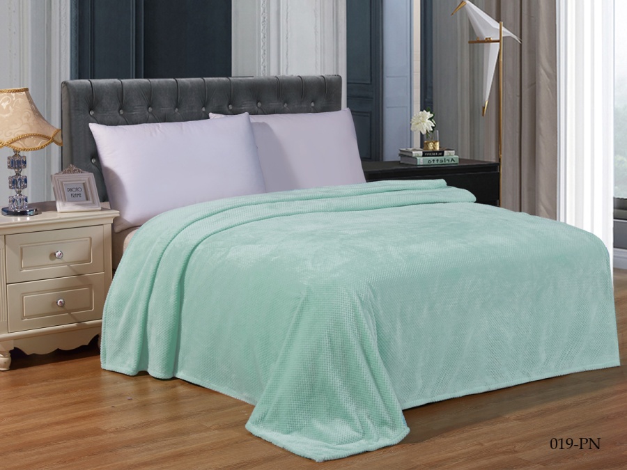 Плед Cleo  "Pinoli" велсофт евро 200*220 (200/019-PN, Узоры, Зеленый)