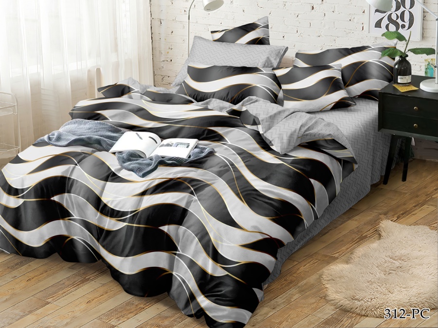 КПБ CL HOME Поплин "Pure Cotton" дуэт 145*215*2 220*240*1(±5) 50*70*2(±2) 70*70*2(±2) в ПВХ (41/312-PC/CL, Оригинальное, Мультиколор)