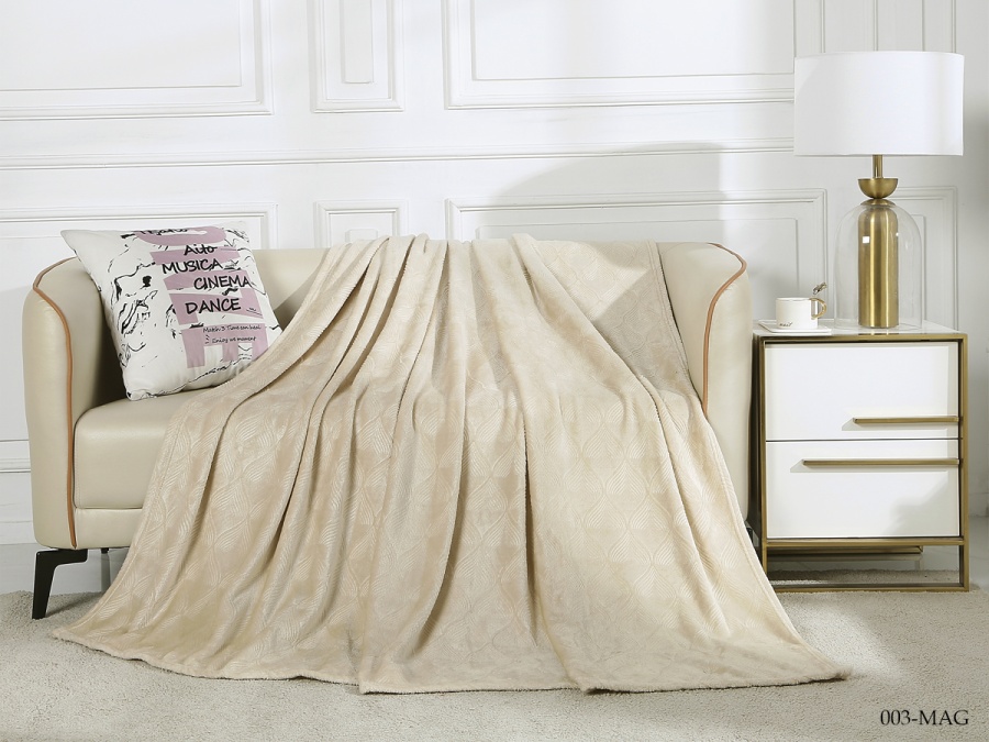 Плед CL HOME "Magnolia" велсофт полуторный 150*200 (150/003-MAG, Узоры, Бежевый) Плед CL HOME "Magnolia" велсофт полуторный 150*200 (150/003-MAG, Узоры, Бежевый)