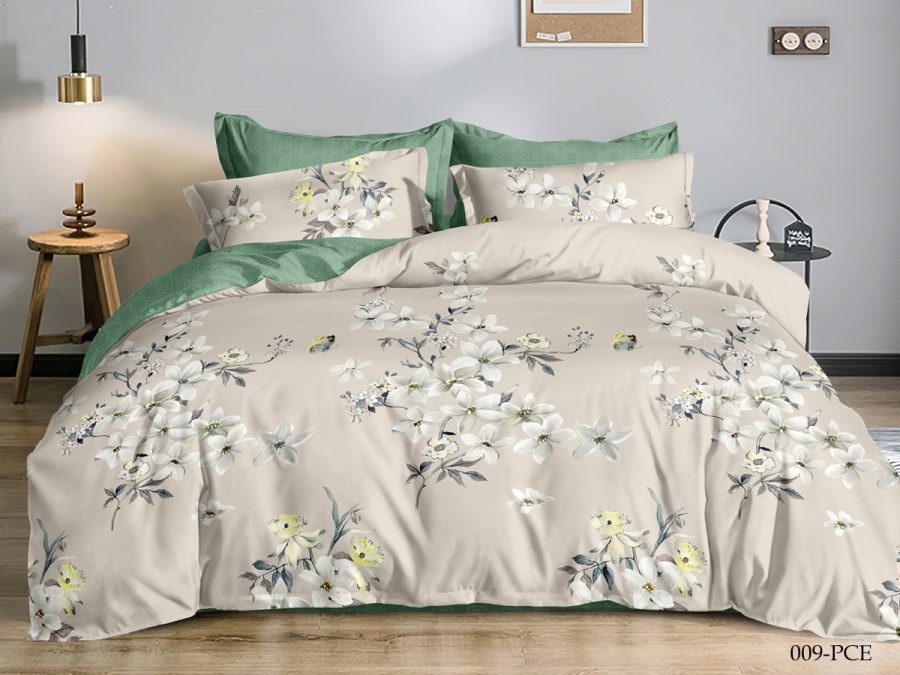КПБ CL HOME Поплин "Pure Cotton" полуторный 145*215*1 150*220*1(±5) 70*70*2(±2) в ПВХ PCE (15/009-PCE, Цветы, Мультиколор)