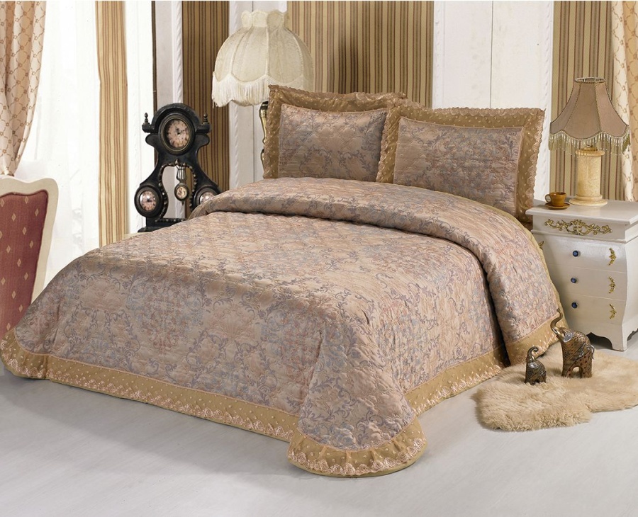 Покрывало жаккард пестротканый 007CLP