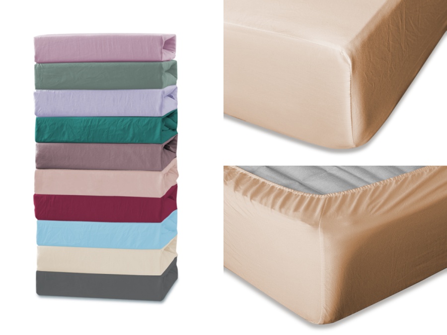 Простыня Cleo микросатин на резинке 042-MS