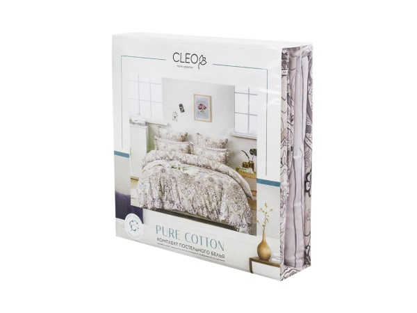 КПБ Cleo Поплин "Pure Cotton" евро 200*220*1 220*240*1(±5) 50*70*2(±2) 70*70*2(±2) 31/300-PC КПБ Cleo Поплин "Pure Cotton" евро 200*220*1 220*240*1(±5) 50*70*2(±2) 70*70*2(±2) 31/300-PC
