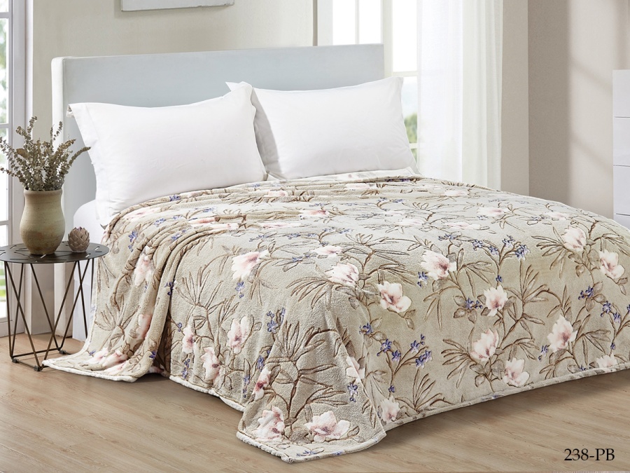 Плед Cleo "БАМБУК" микрофибра 100% 238-pb