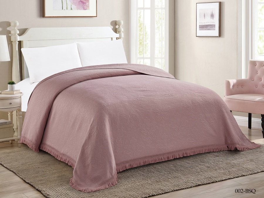 Покрывало Cleo "BOSQUA" 220*240  (220/002-BSQ, Однотонное,Розовый) Покрывало Cleo "BOSQUA" 220*240  (220/002-BSQ, Однотонное,Розовый)