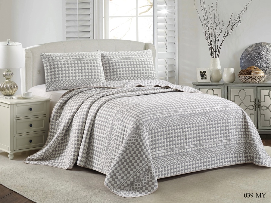 Покрывало Cleo "MELODY" 160*220 (160/039-MY, Узоры, Серый)