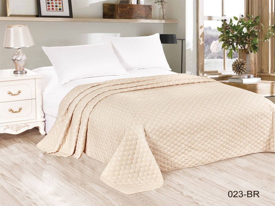 Покрывало Cleo "БАРСЕЛОНА" 240*260 (240/023-BR, Узоры, Бежевый)