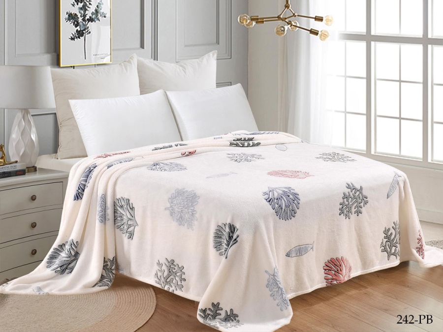 Плед Cleo "БАМБУК" микрофибра 100% 242-pb