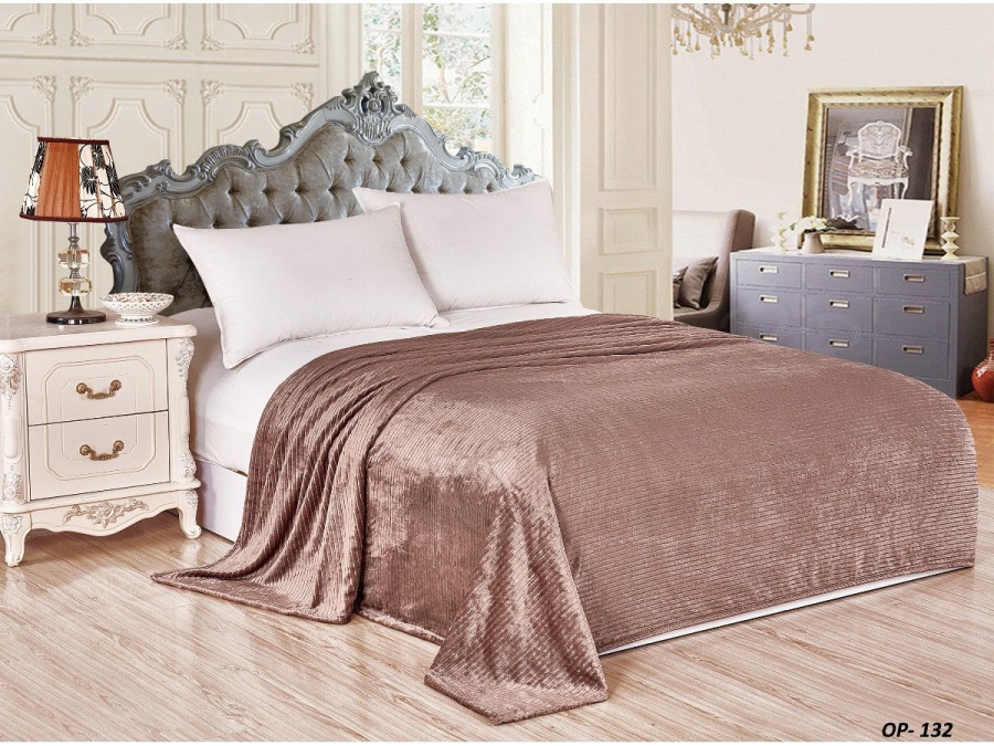 Плед Cleo "ПАРМА полоска" велсофт 132-OP