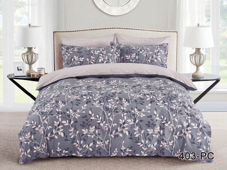 КПБ Cleo Поплин "Pure Cotton" дуэт 145*215*2 220*240*1(±5) 50*70*2(±2) 70*70*2(±2) в ПВХ (41/403-PC, Ветви, Мультиколор)